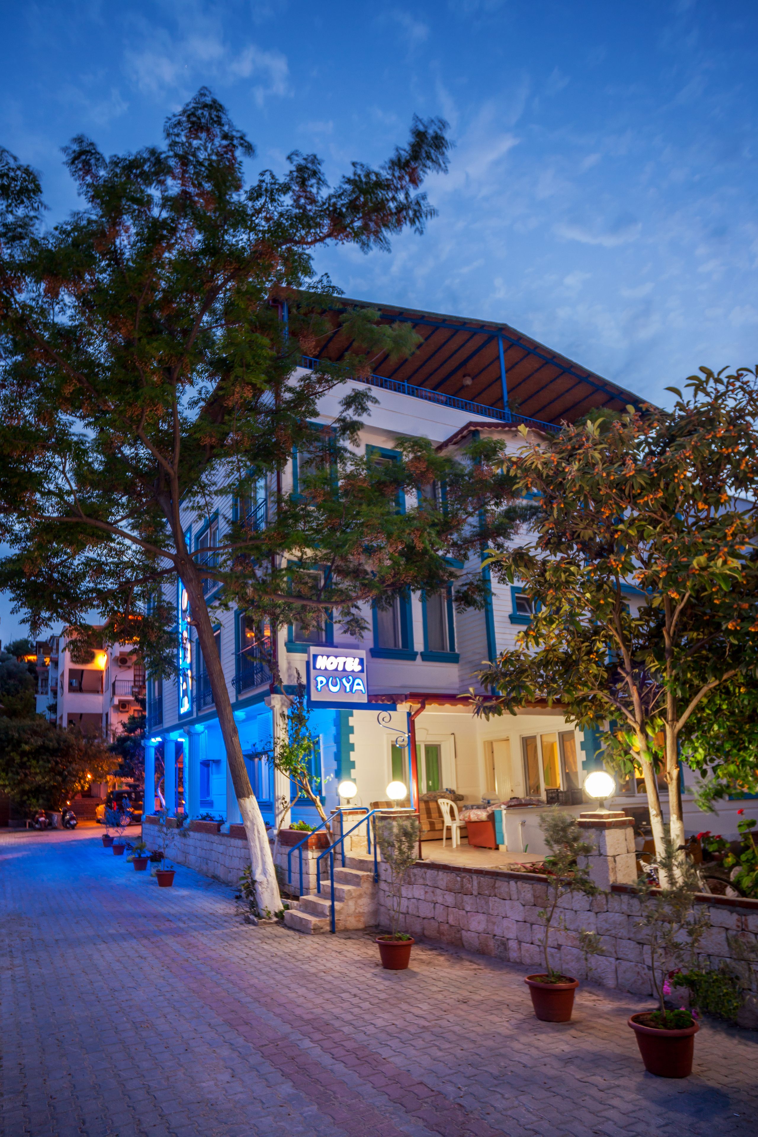 Front of property – evening/night