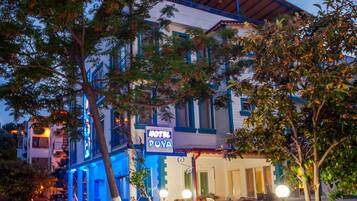 Front of property – evening/night