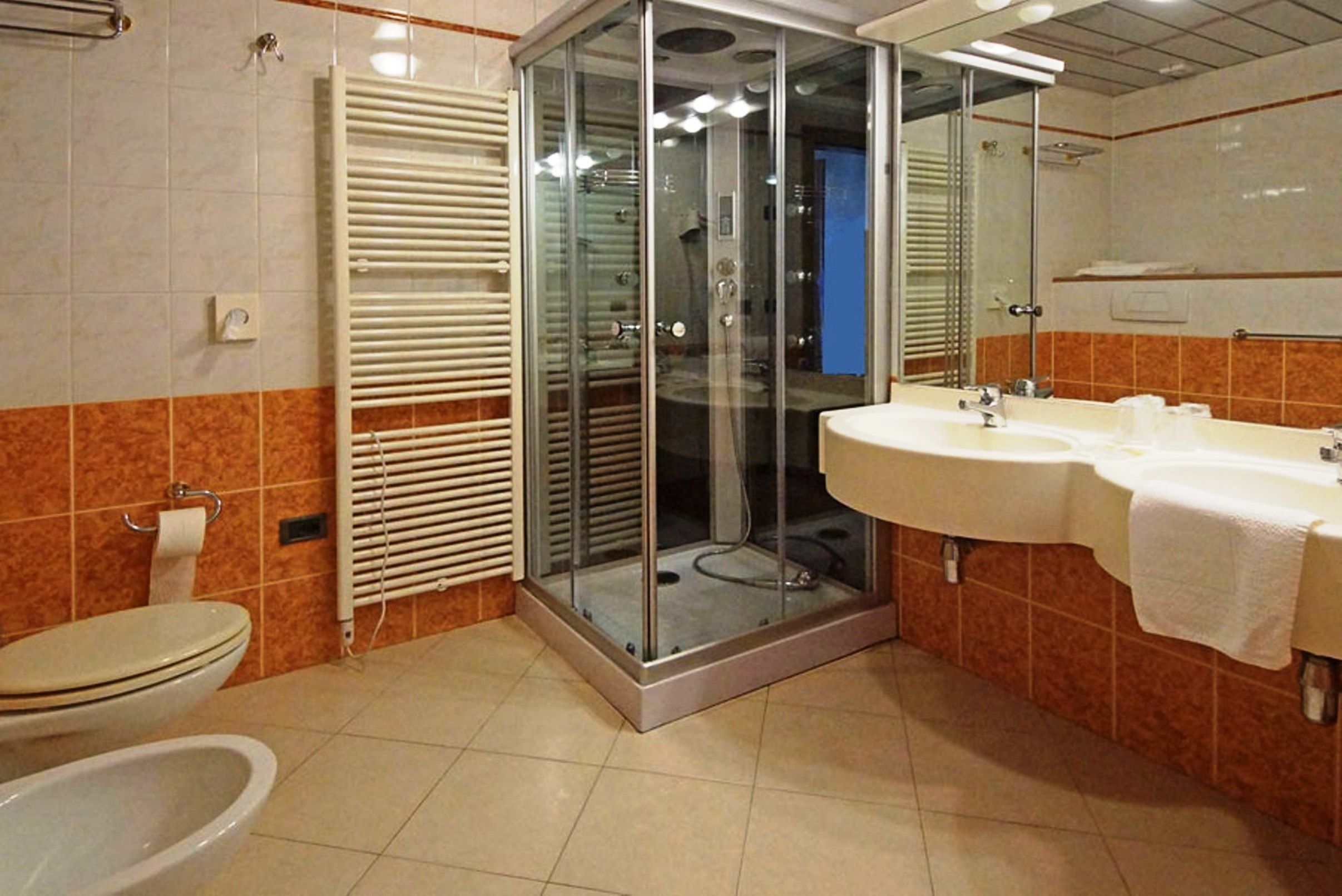 suite, lake view | bathroom | shower, free toiletries, hair dryer, towels