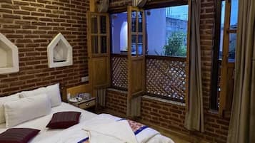 Deluxe Double Room Single Use | Bathroom | Shower, bathrobes, slippers, bidet