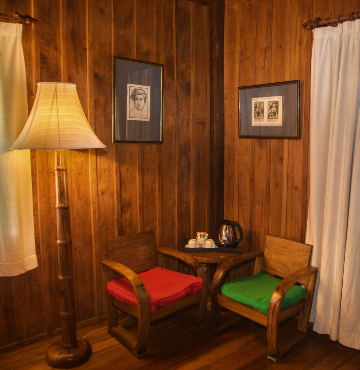 double or twin room, balcony, beach view (riverfront upper floor) | 1 bedroom, in-room safe, individually decorated, desk