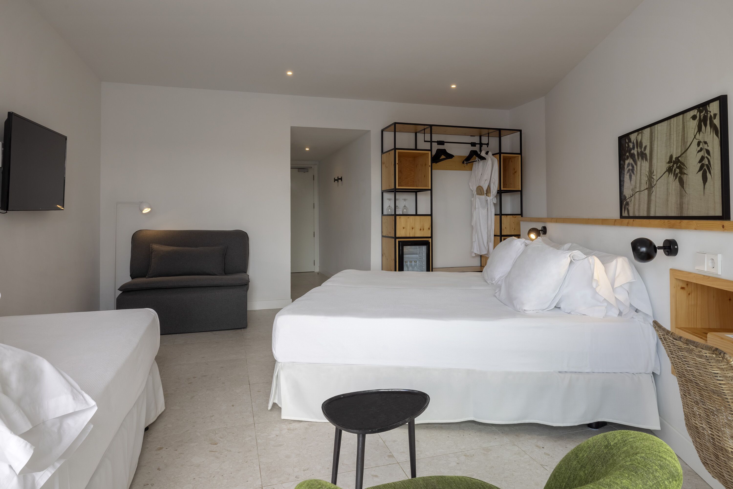 quadruple room, balcony (2 adults + 2 children) | in-room safe, desk, blackout curtains, iron/ironing board