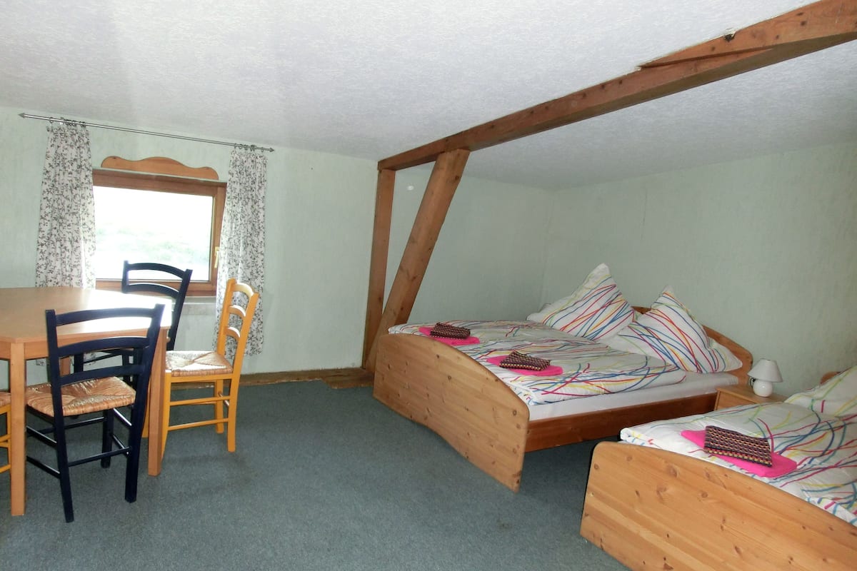 Chambre Quadruple, salle de bains commune