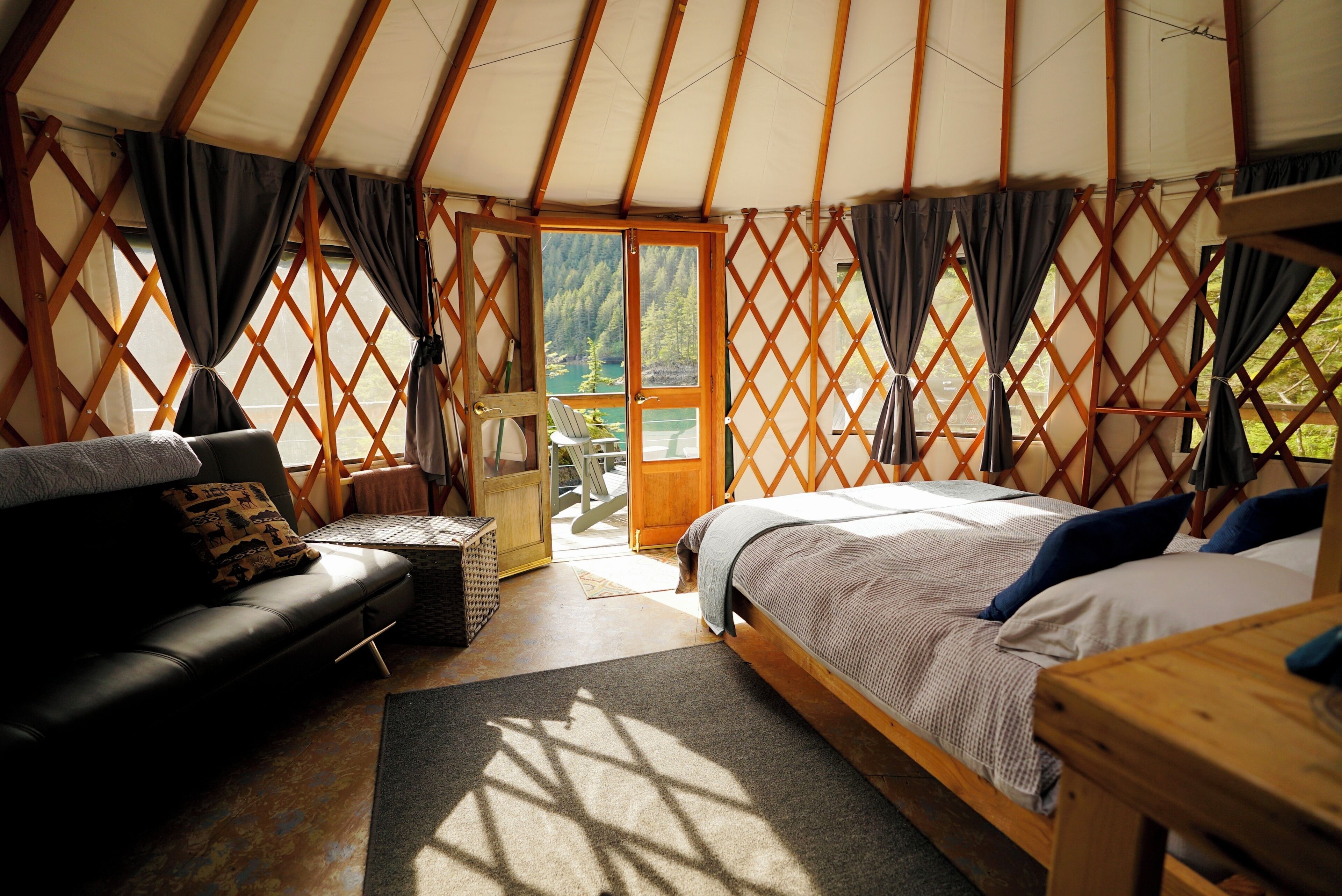 小屋, 多張床, 海景, 海濱 | 住宿內部