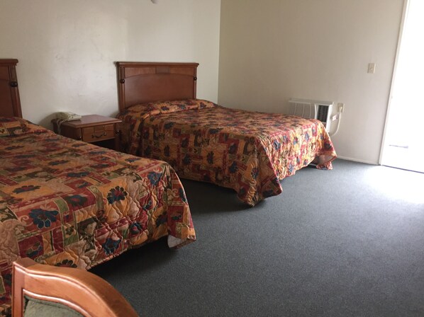 Double Room, 2 Queen Beds, Smoking | Desk, blackout drapes, free WiFi, bed sheets