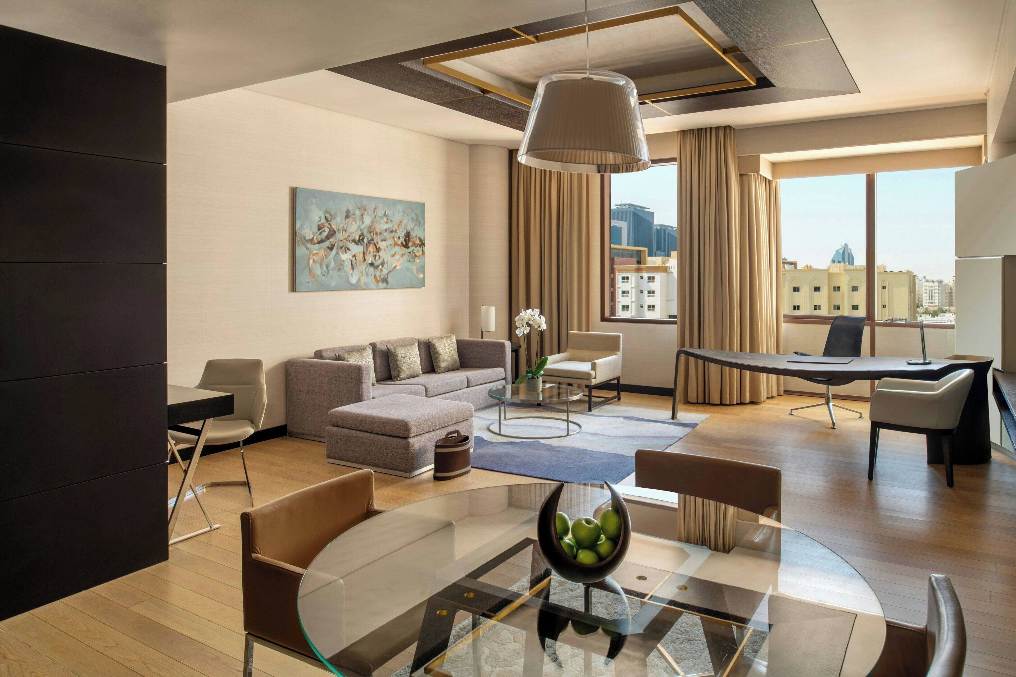 Westin, Club Suite, 1 Bedroom, Smoking | Living room | 48-inch LED TV with cable channels, TV, table tennis