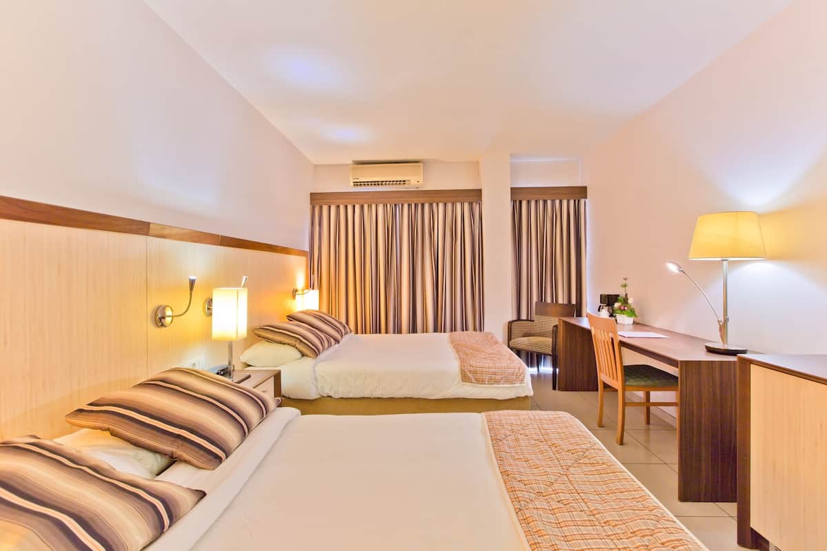 Minibar, in-room safe, desk, blackout curtains