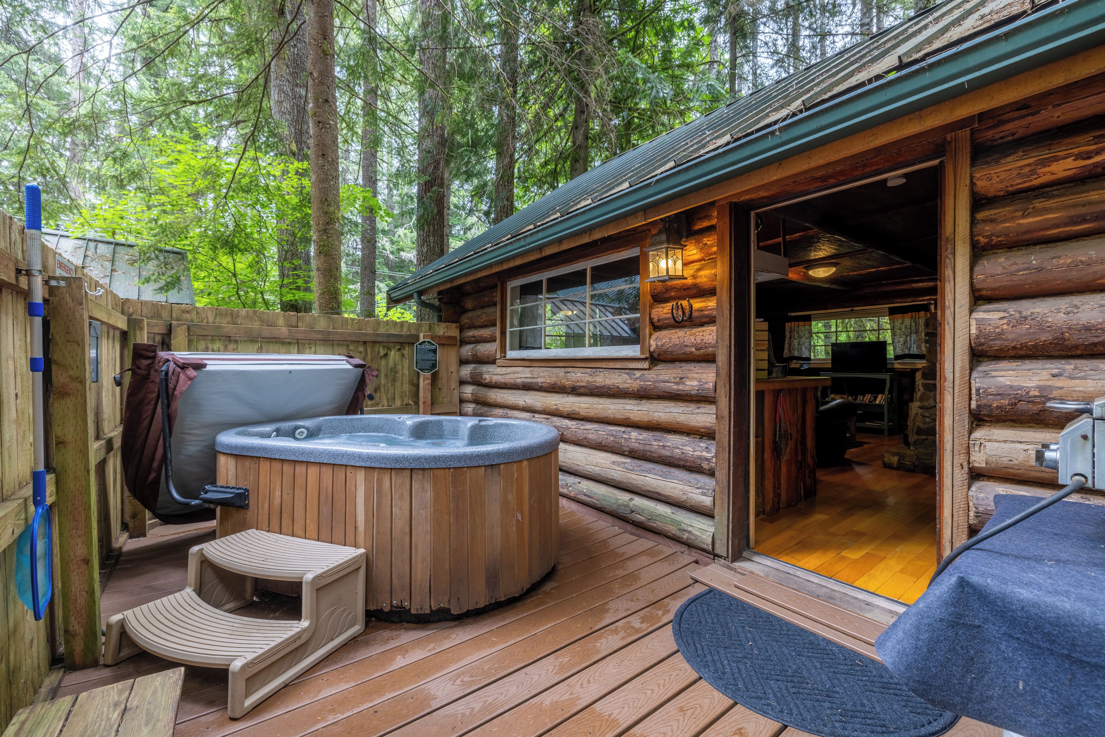 Copper Creek Log Cabin | Terrace/patio