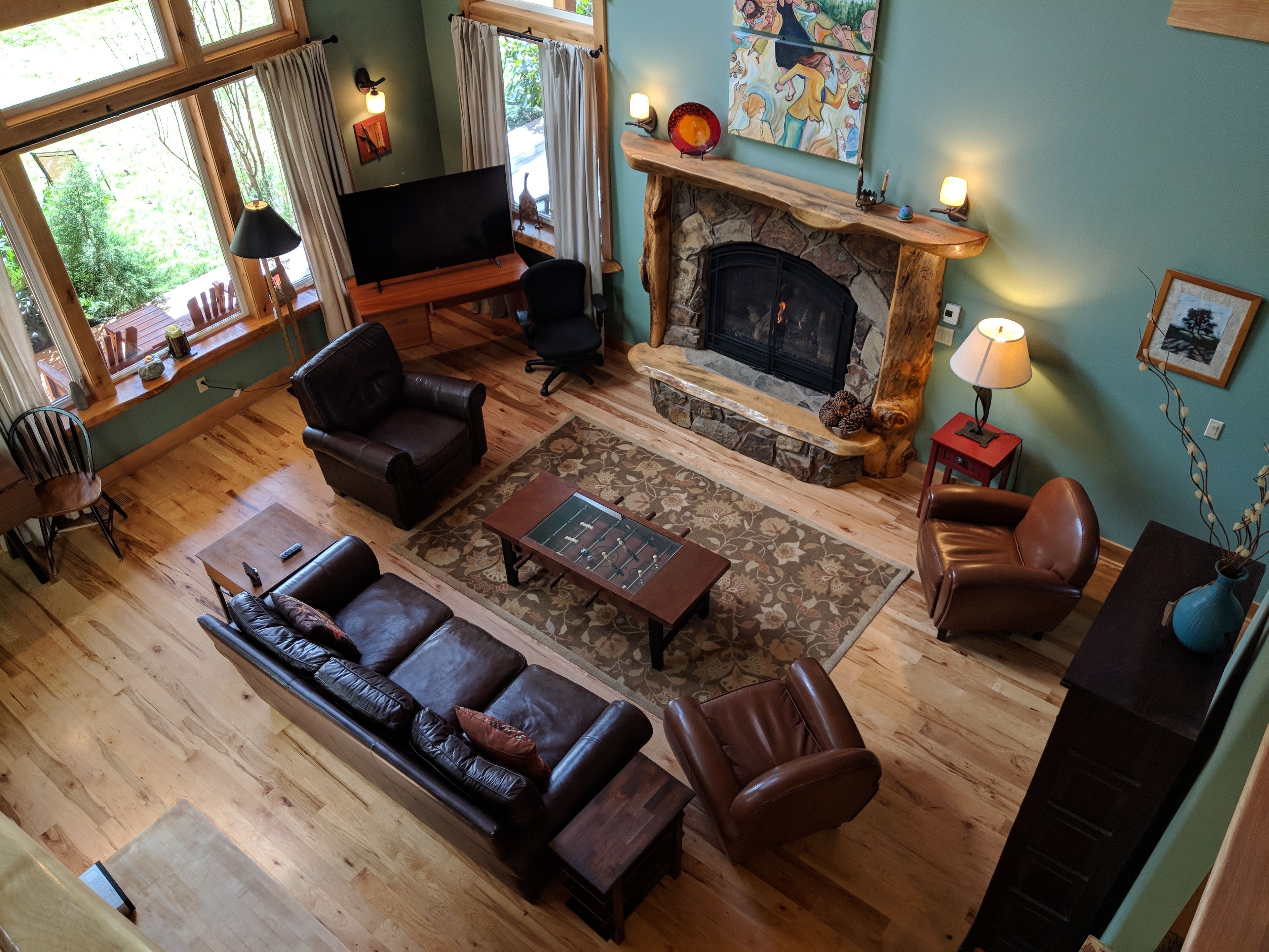 프리미어 하우스, 침실 5개, 산 전망, 산비탈 | 거실