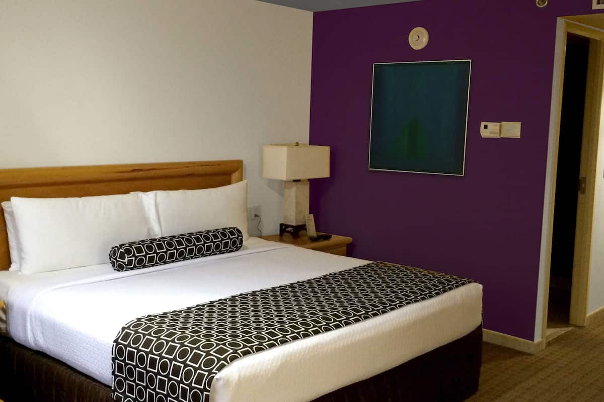 Premium bedding, desk, soundproofing, iron/ironing board