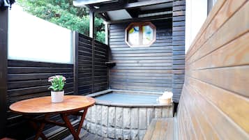 Premier Room, 1 Double Bed, Terrace (Partial open-air hot spring bath) | Deep soaking bathtub