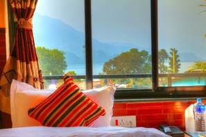 Deluxe Double Room | Premium bedding, in-room safe, desk, soundproofing - Hotel Adam (Pokhara)