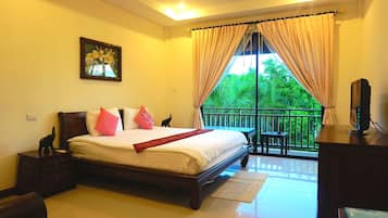 Kamar Deluks | Minibar, brankas, meja kerja, dan tempat tidur lipat/tambahan