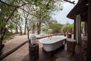 Honeymoon Chalet | View from room - Sindabezi Island Camp (Livingstone)