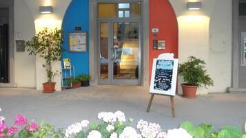 Majoituspaikan sisäänkäynti