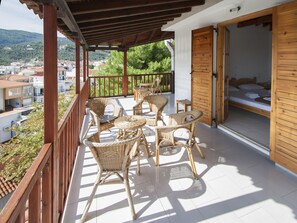 Apartment, 1 Bedroom, Sea View | Balcony - Pension Eliza (Skiathos)