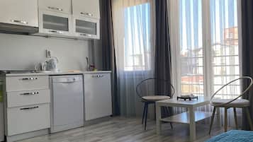 Nhà Duplex dành cho gia đình, 1 phòng ngủ, quang cảnh thành phố | 1 phòng ngủ, bộ trải giường bằng vải cotton Ai Cập