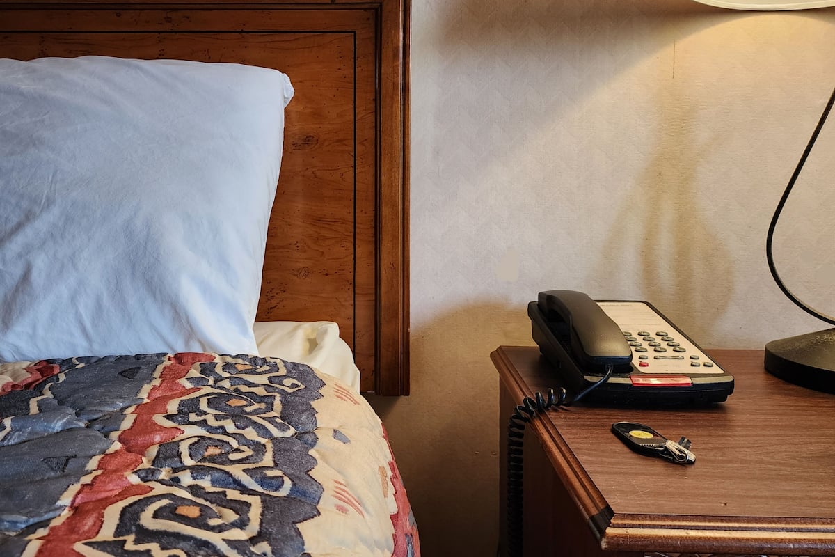 Standard Double Room, 2 Queen Beds, Park View | Iron/ironing board, bed sheets