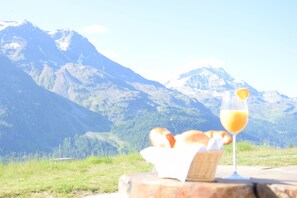 Blick von der Unterkunft