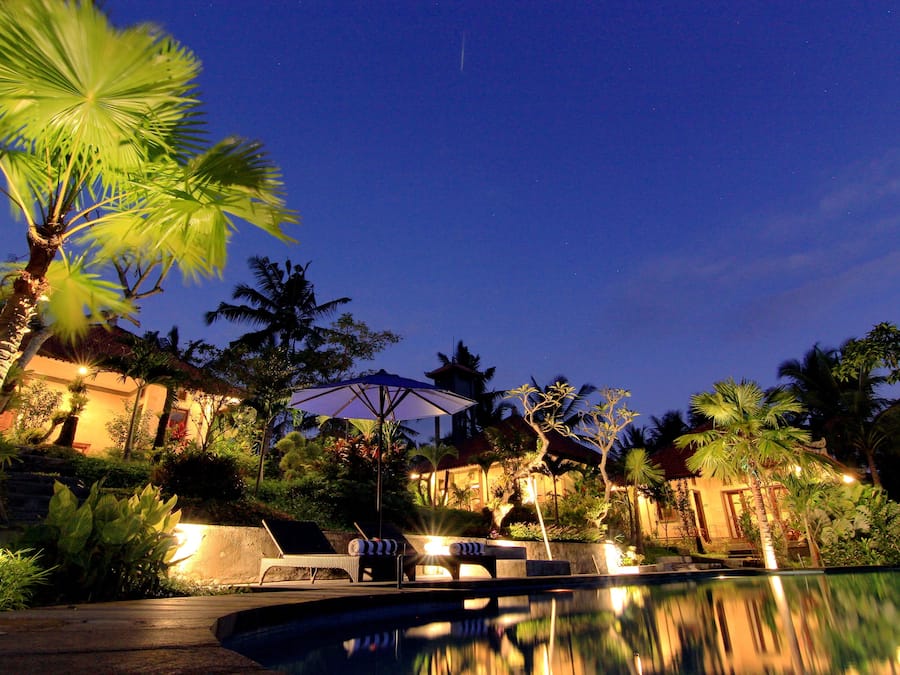 Façade de l’hébergement – soirée/nuit