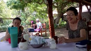 Breakfast, lunch, dinner served; local cuisine 