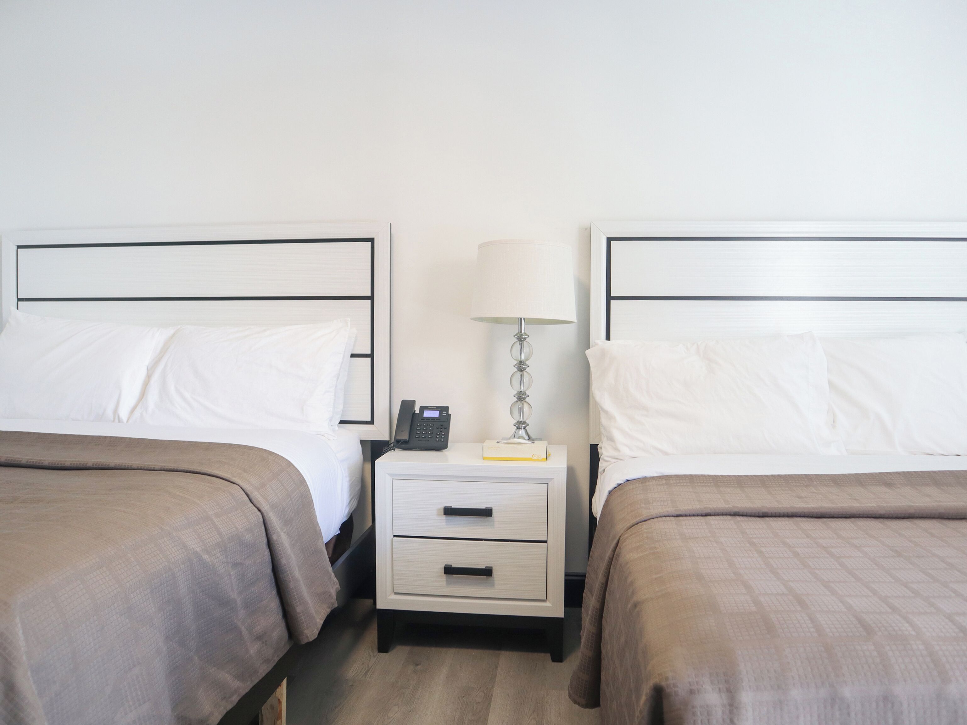 Standard Room, 2 Double Beds | Desk, iron/ironing board, free WiFi, bed sheets