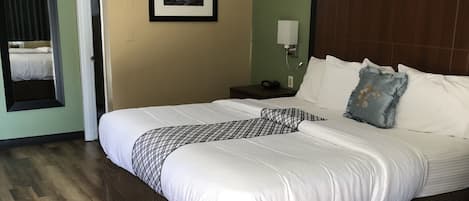 Individually decorated, individually furnished, desk, blackout drapes