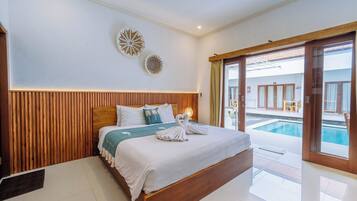 Rom – deluxe, 1 soverom, privat bad, ved basseng | Utsikt fra rommet