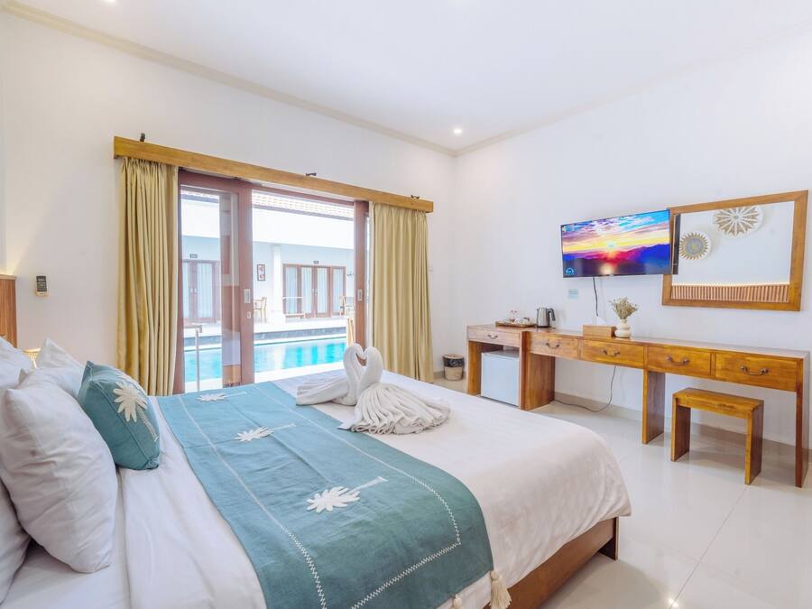 Rom – deluxe, 1 soverom, privat bad, ved basseng | Innvendig detalj