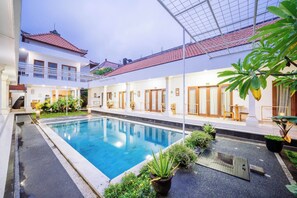 Deluxe Room, 1 Bedroom, Private Bathroom, Poolside | Terrace/patio