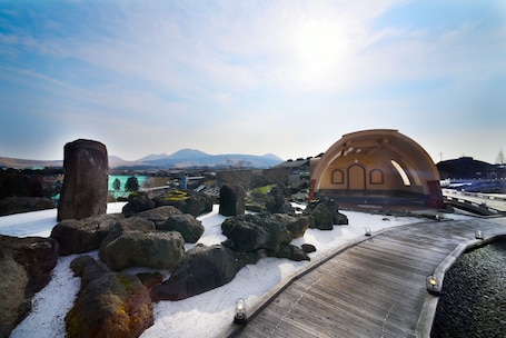 Sauna, hot tub, steam room, hot springs. ASO Farm Land