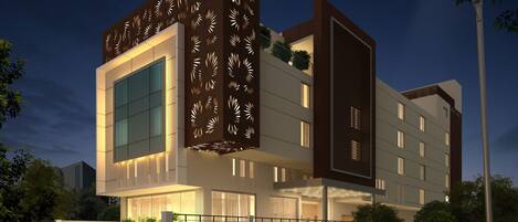 Front of property – evening/night