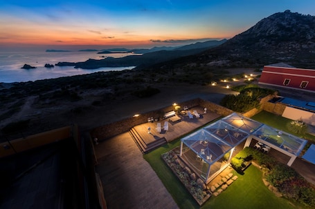 Aerial view. Faro Capo Spartivento