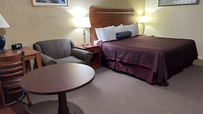 Basic Room, 1 King Bed (Non Smoking) | Desk, soundproofing, free WiFi, bed sheets - Economy Inn (Garnett)