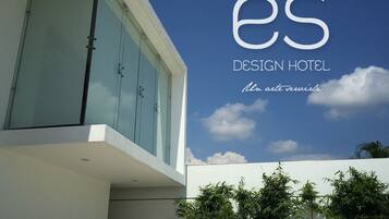 Majoituspaikan julkisivu