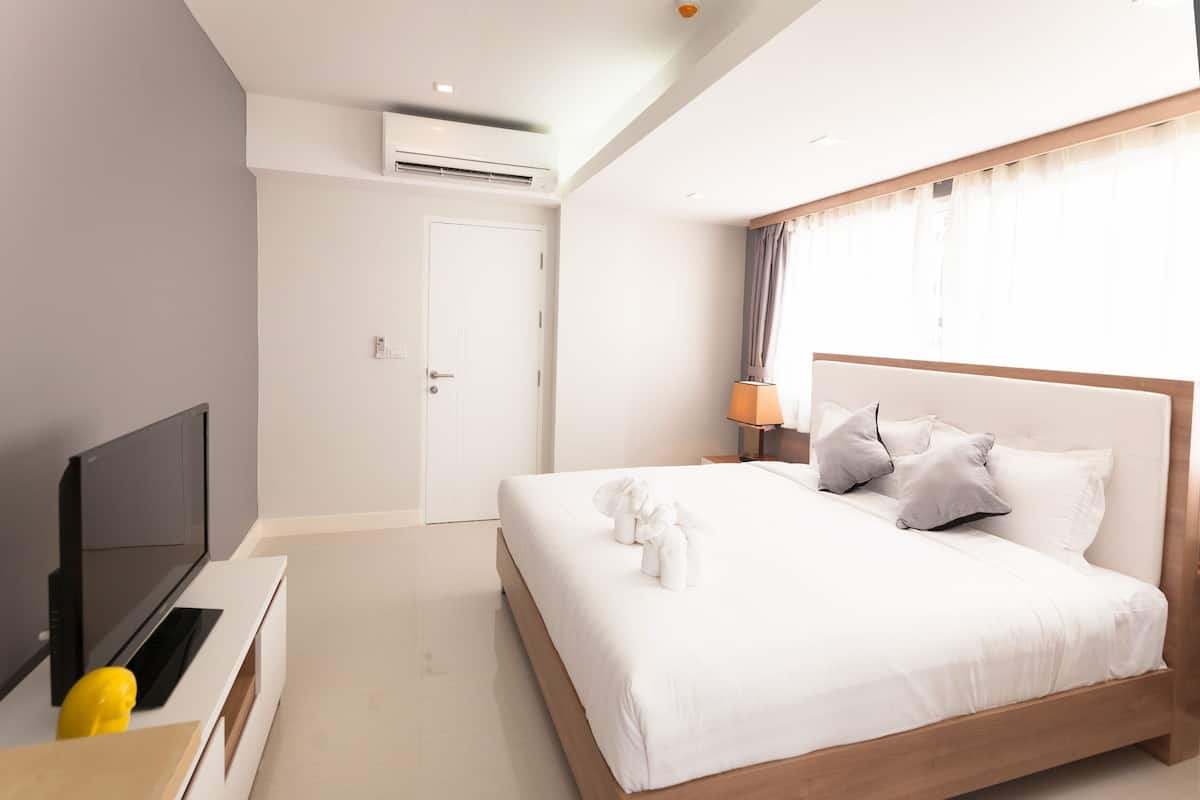 Exclusieve suite, 2 slaapkamers | 1 slaapkamer, een minibar, een kluis op de kamer, een bureau