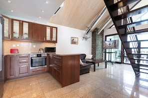 Exclusive Apartment, 4 Bedrooms, Refrigerator, Mezzanine | Individually decorated, individually furnished, desk, laptop workspace - Rezydencja Wind Rose - Luxury ApartHotel (Gdansk)