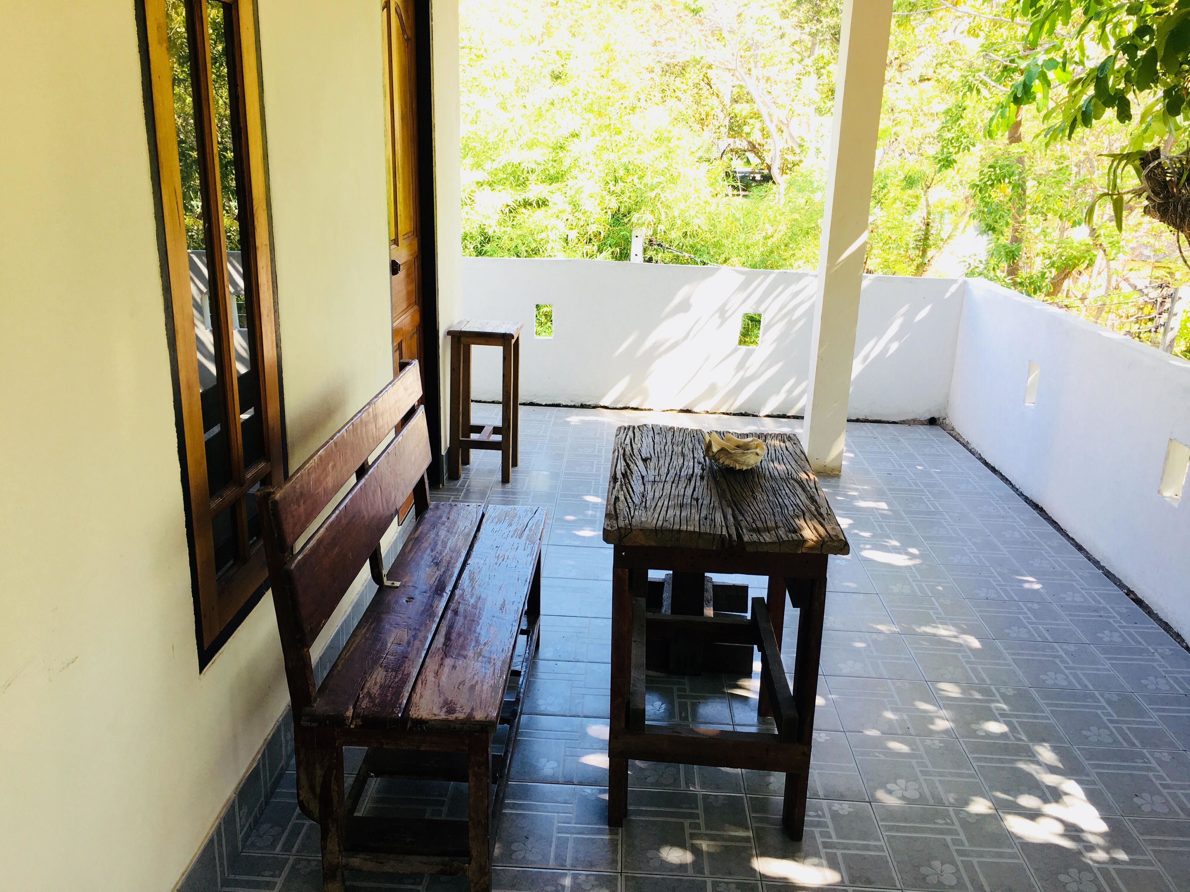 Familjerum för fyra - 2 dubbelsängar | Terrass/Patio