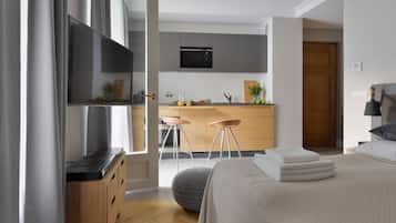 Premium bedding, down duvets, in-room safe, individually decorated