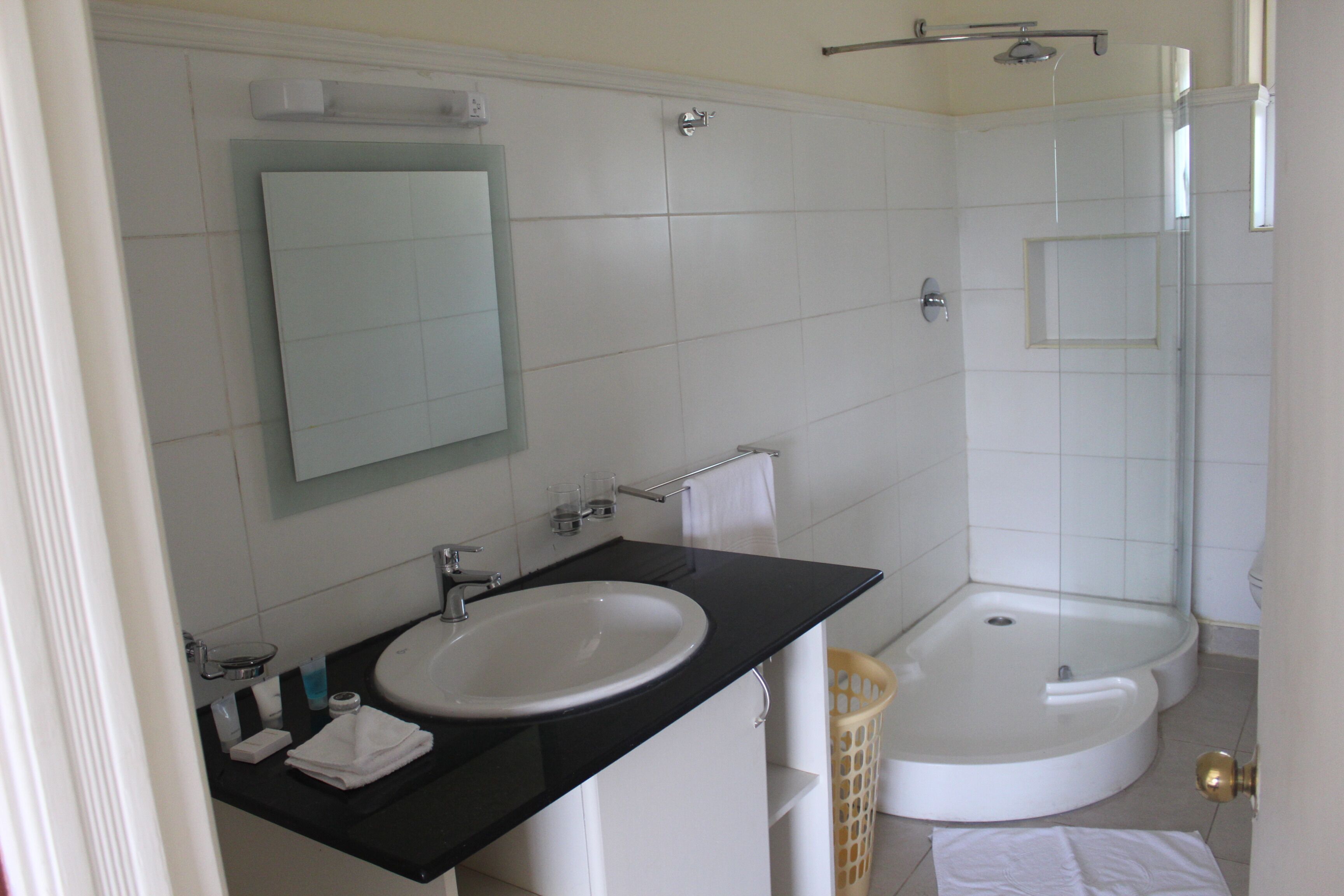 deluxe apartment, 1 bedroom, lake view | bathroom | free toiletries, hair dryer, bidet, towels