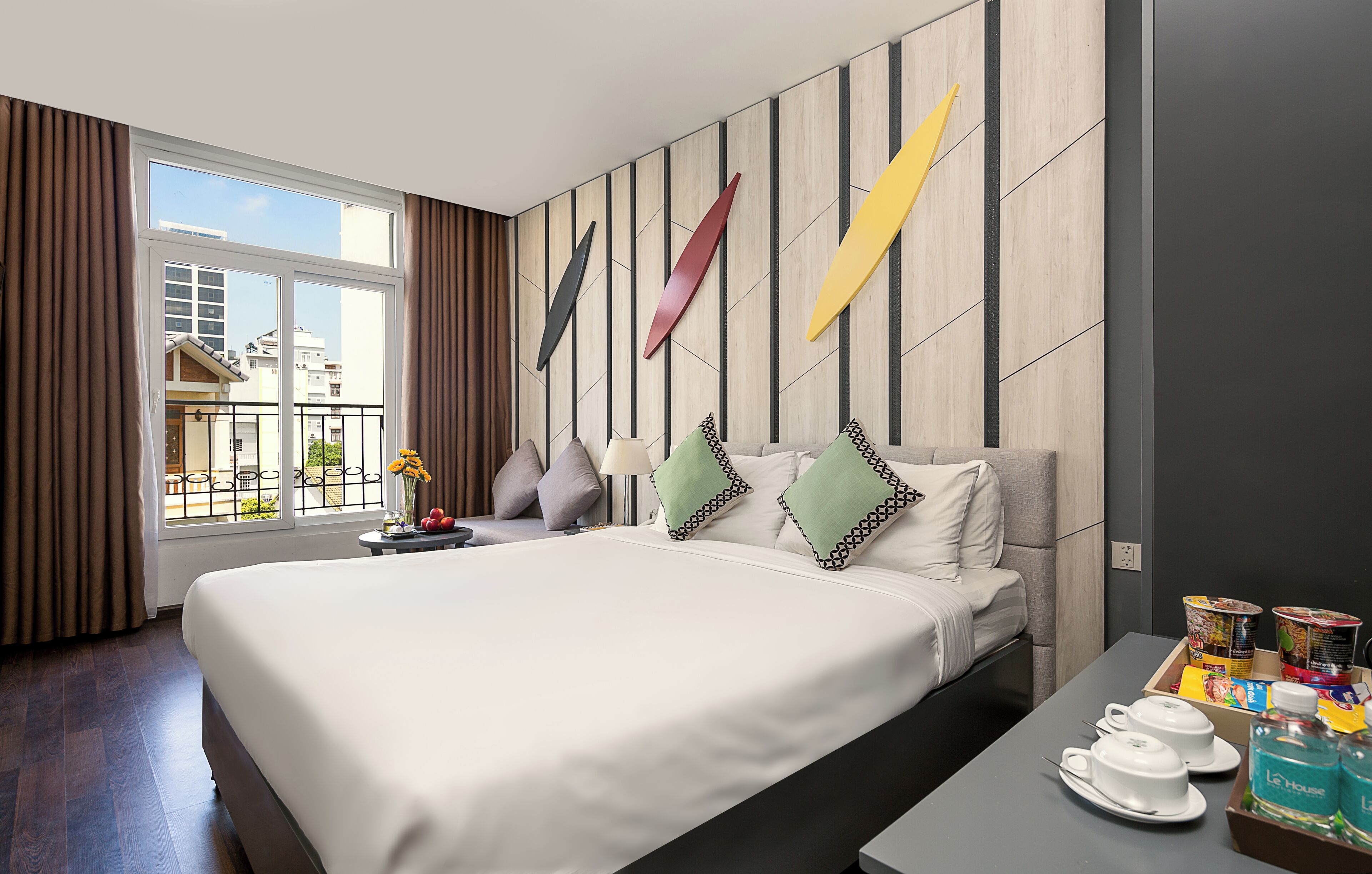 Deluxe Double Room, City View | Premium bedding, down duvets, minibar, in-room safe