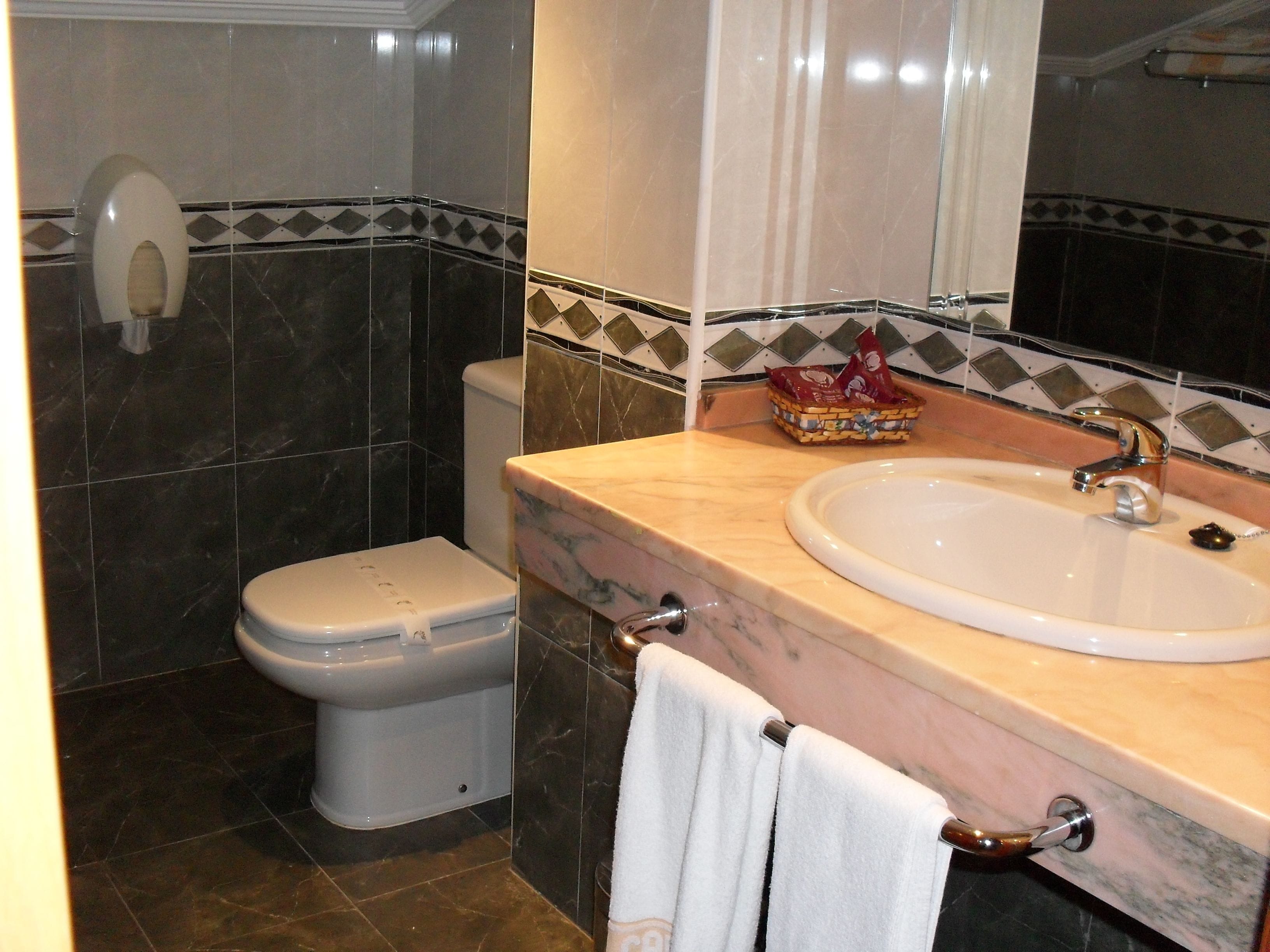 standard double or twin room | bathroom | free toiletries, hair dryer, towels