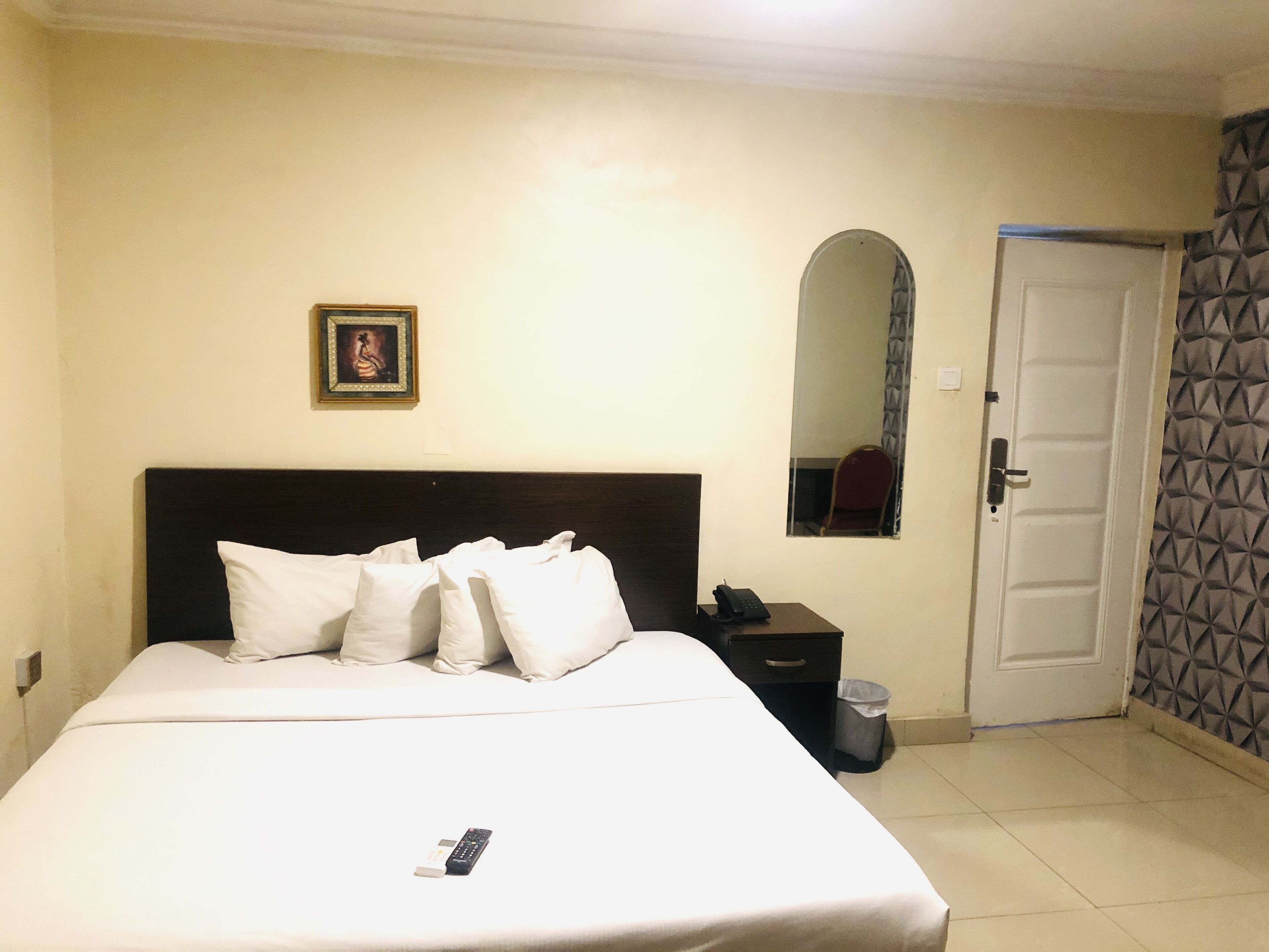 In-room safe, desk, laptop workspace, blackout curtains