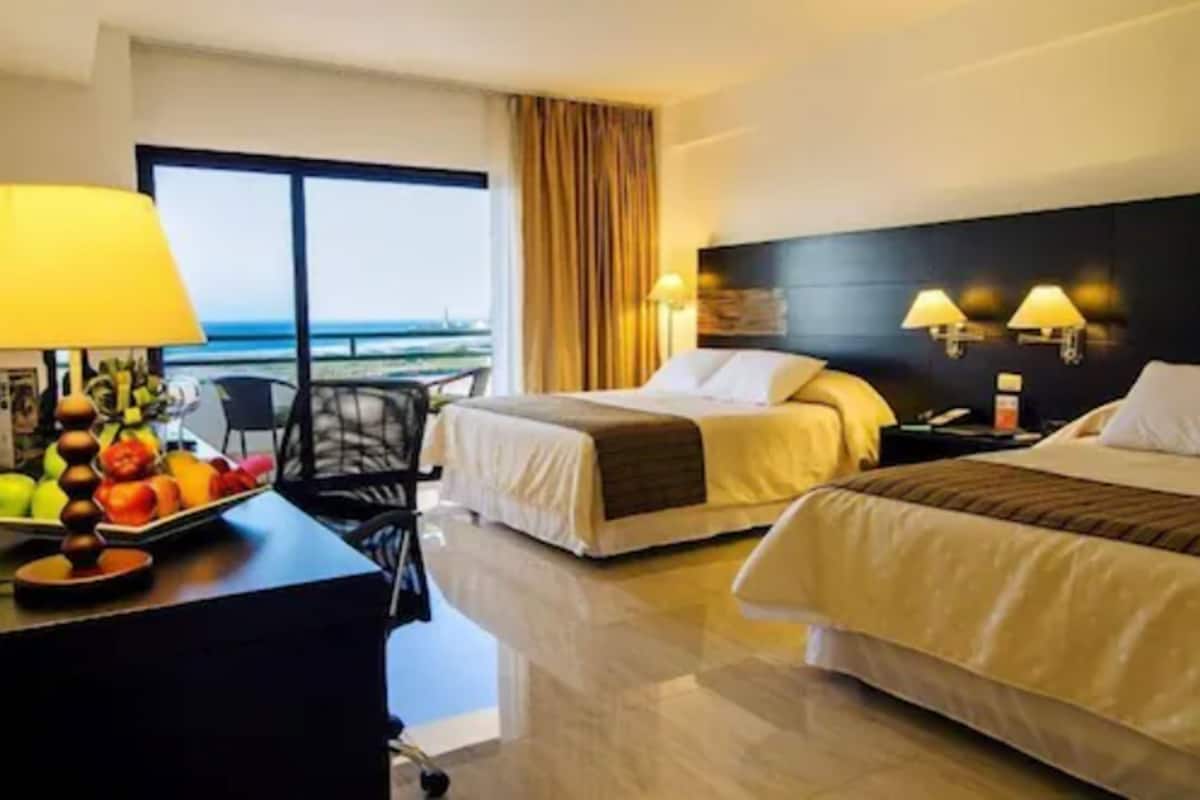double room, 2 double beds, balcony, ocean view | view from room