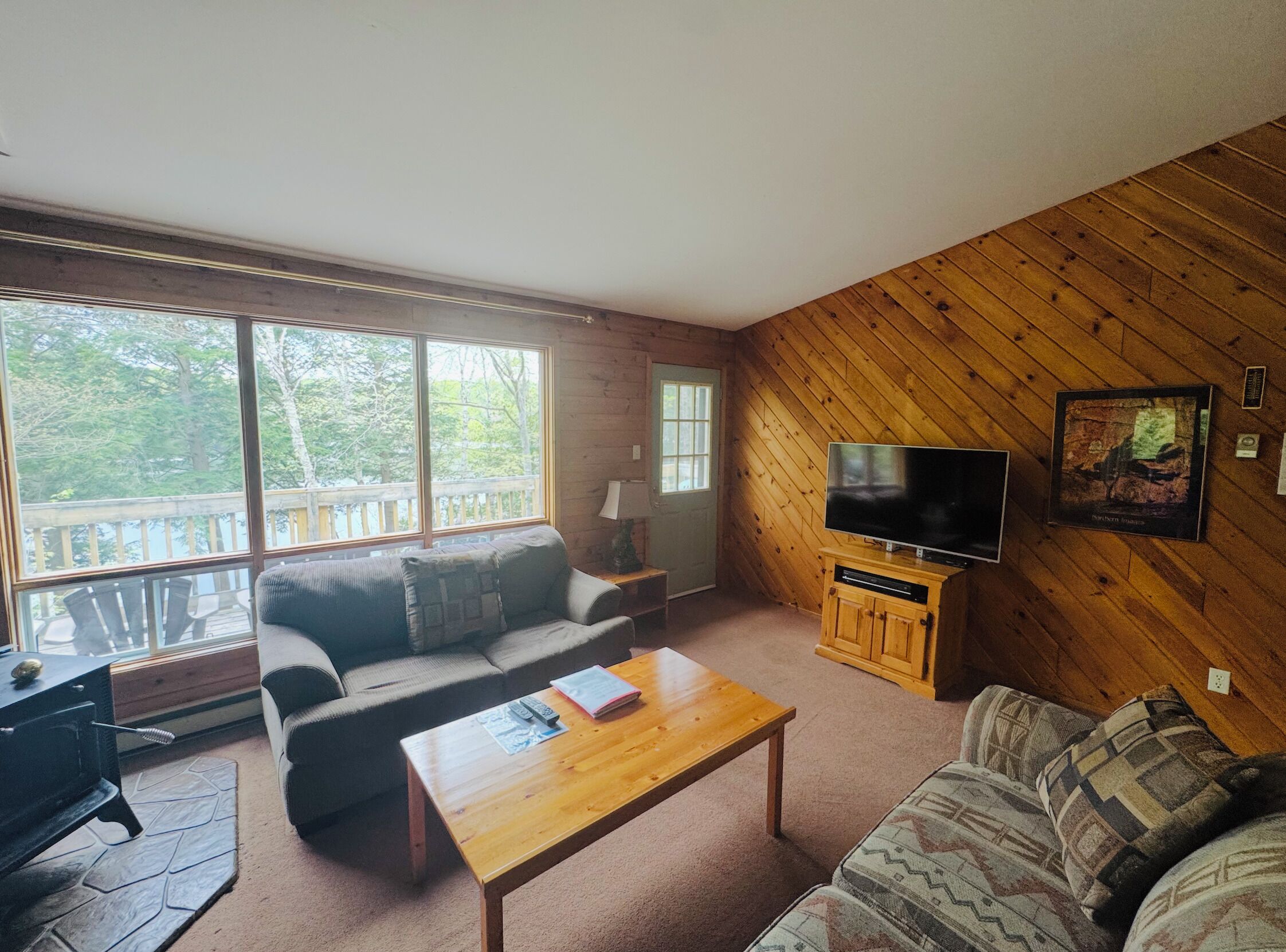 Fireplace, DVD player