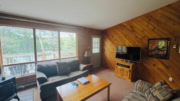 Perapian dan pemutar DVD