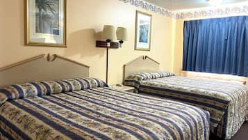 Room, 2 Queen Beds, Non Smoking | Premium bedding, desk, iron/ironing board, free WiFi