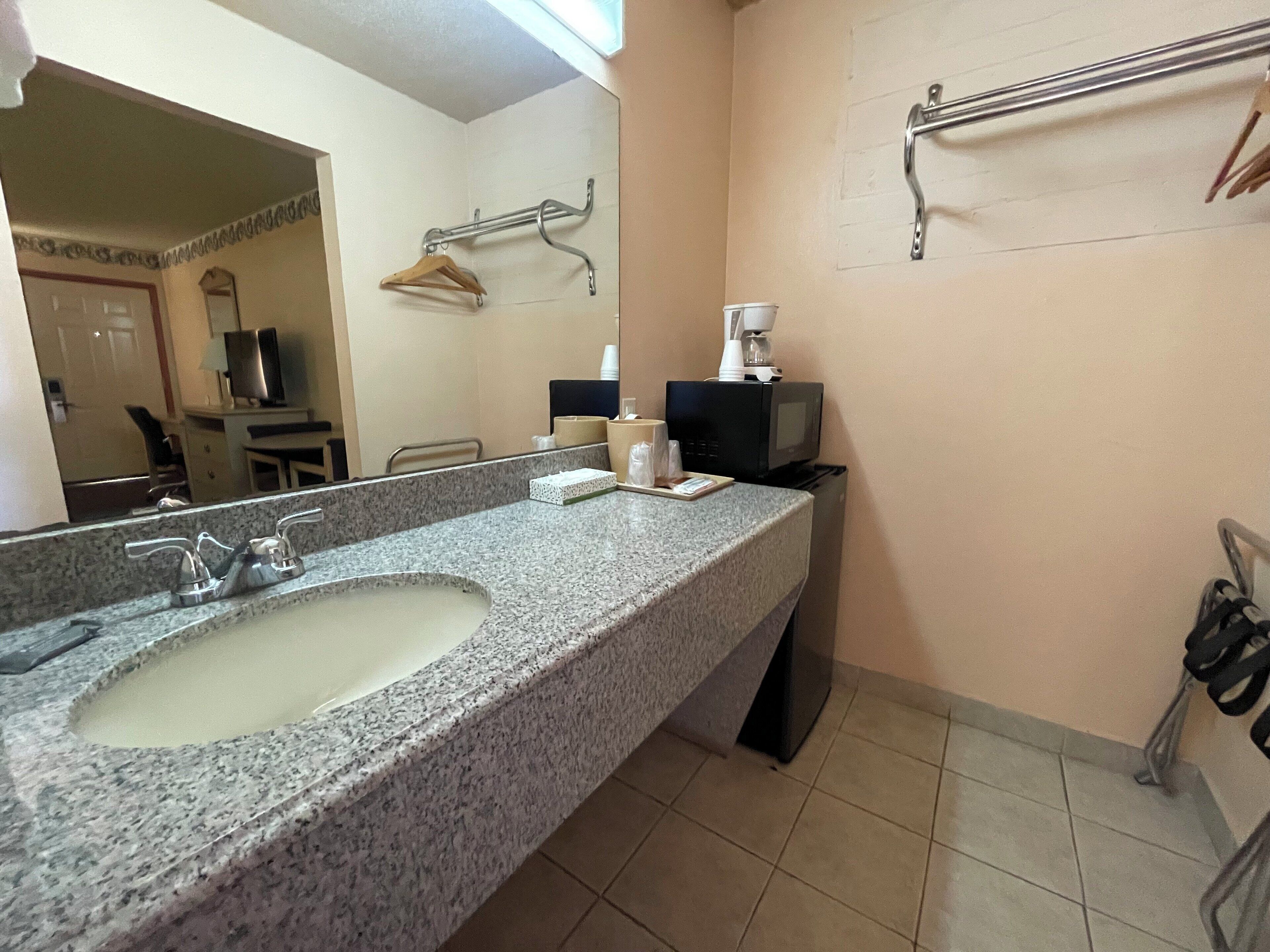 Free toiletries, hair dryer, towels