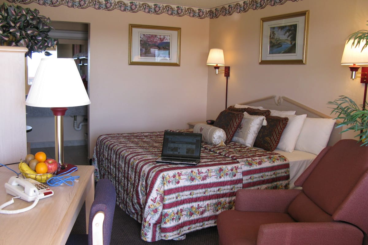 Standard Room, 1 King Bed | Premium bedding, desk, iron/ironing board, free WiFi