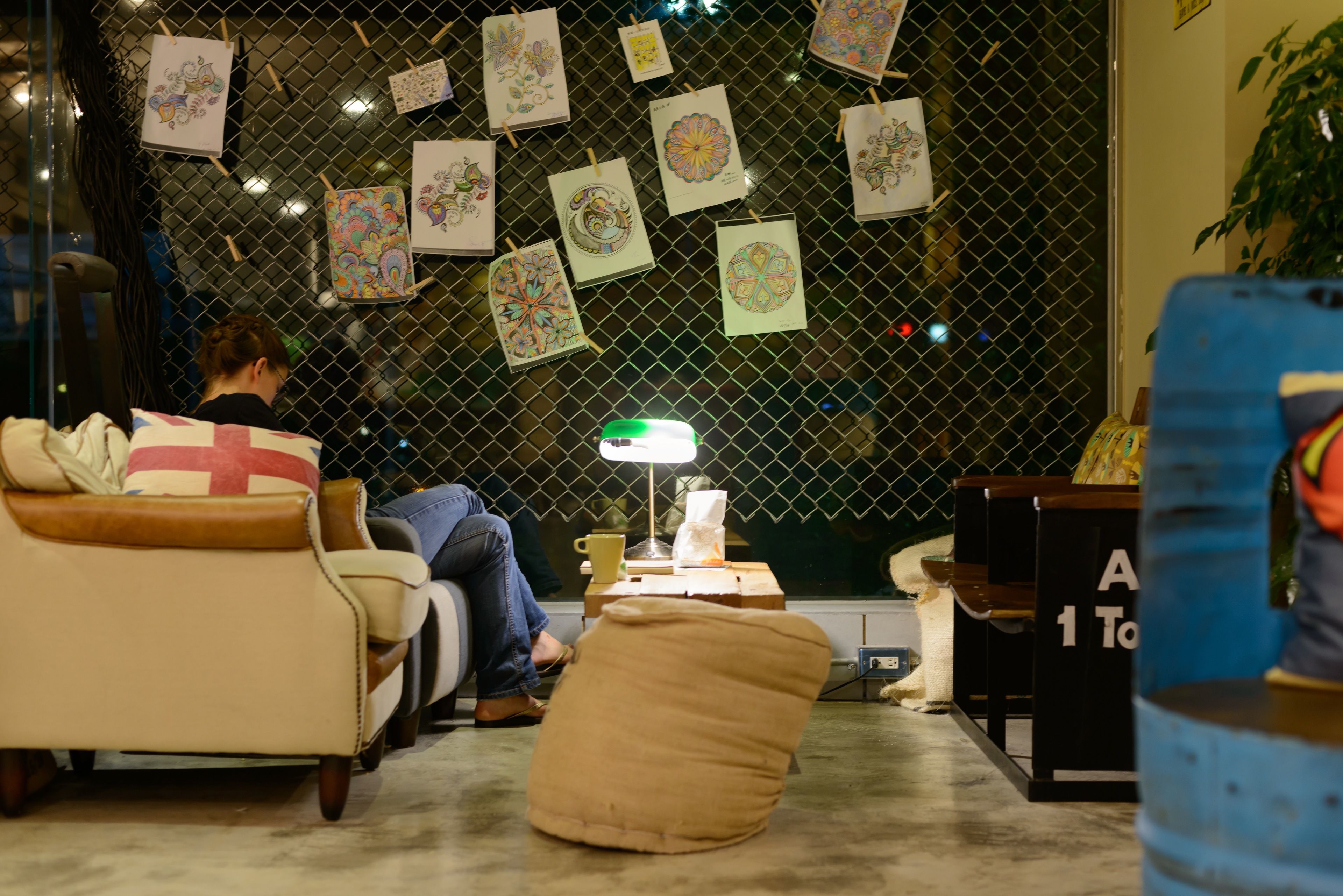 Sala de estar en el lobby